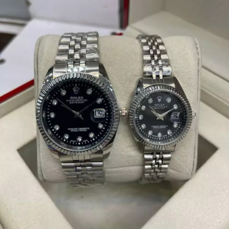 ست ساعت مچی عقربه ای زنانه و مردانه مدل datejust