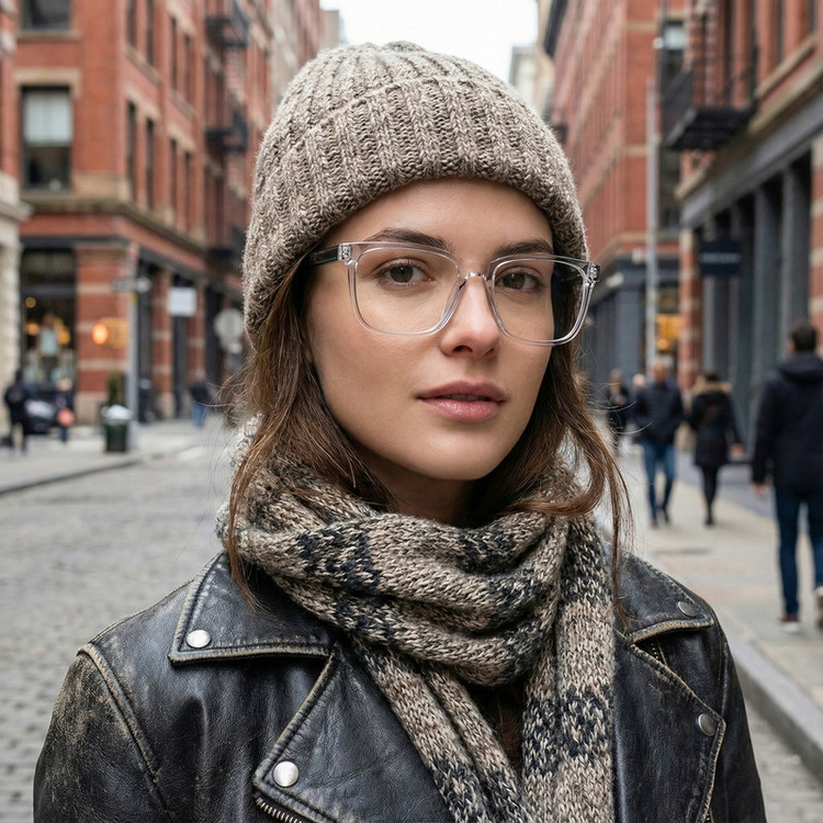 فریم عینک طبی ویفرر (Wayfarer) آلبرت وگ مدل CG-7201-C644-P109 مناسب برای انواع صورت به همراه کاور آفتابی