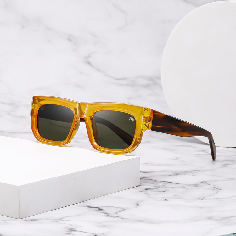 عینک آفتابی مستطیلی آلبرت وگ مدل S31111C5 Acetate Avantgarde Visionary