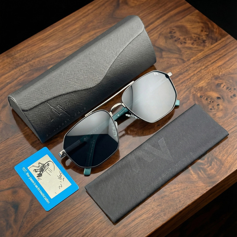 عینک آفتابی خلبانی (Aviator) مردانه آلبرت وگ مدل 6314C104P131 Avantgarde Visionary
