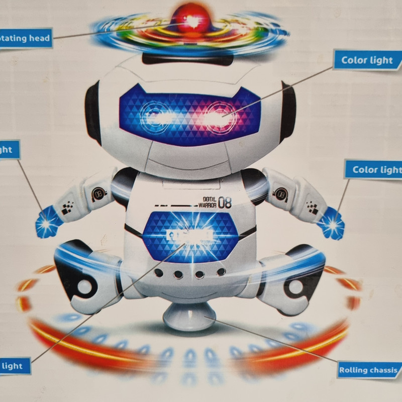 ربات مدل چرخشی موزیکال کد 10
