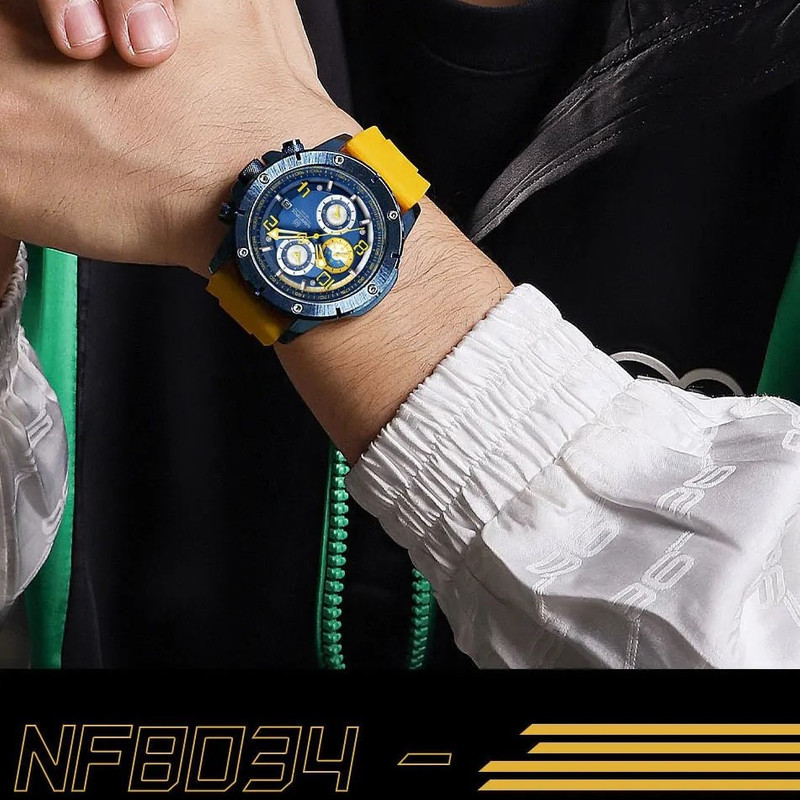ساعت مچی عقربهای مردانه نیوی فورس مدل کرنوگراف کد NF 8034 BY