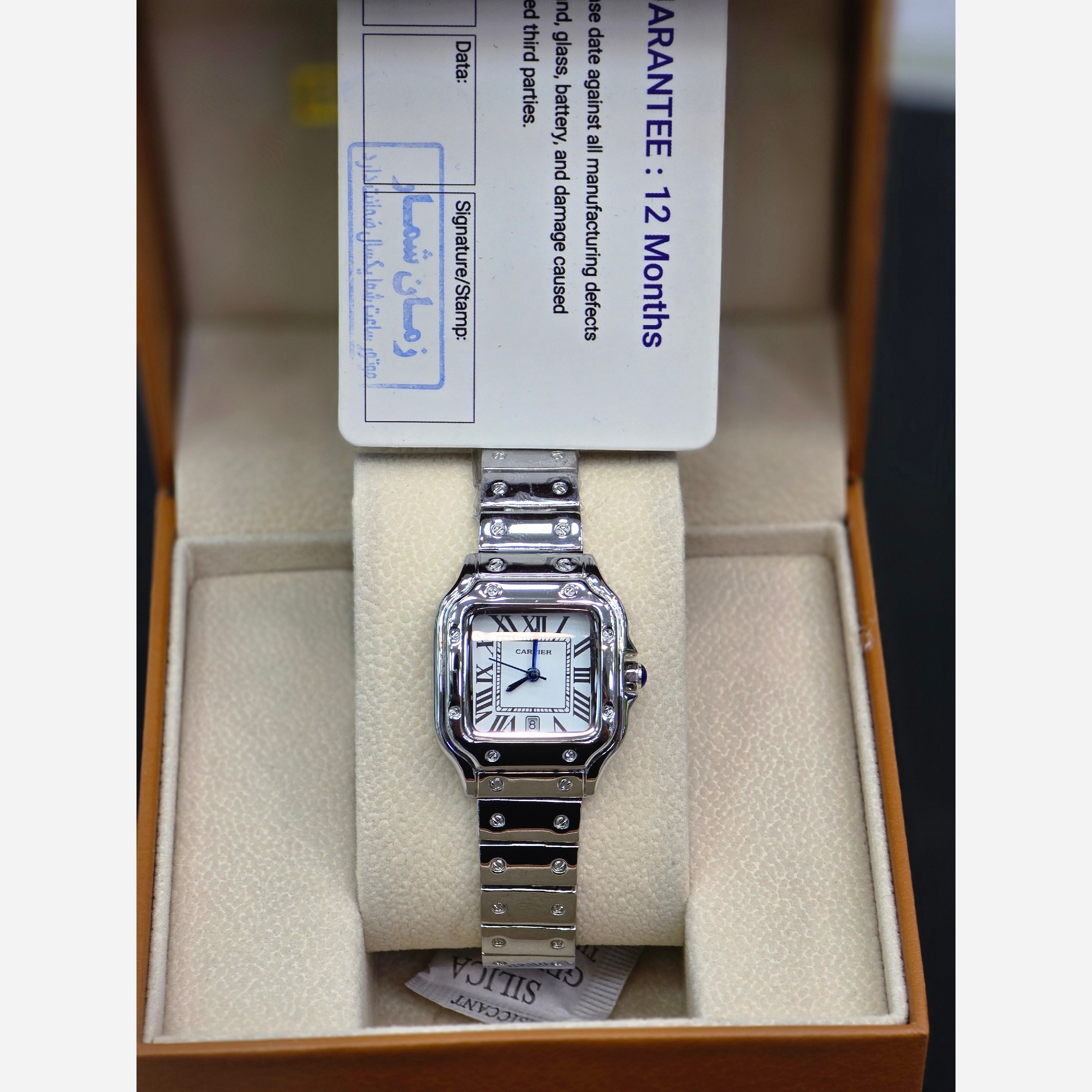 ساعت مچی زنانه کارتیر موتور ژاپن تقویم دار
