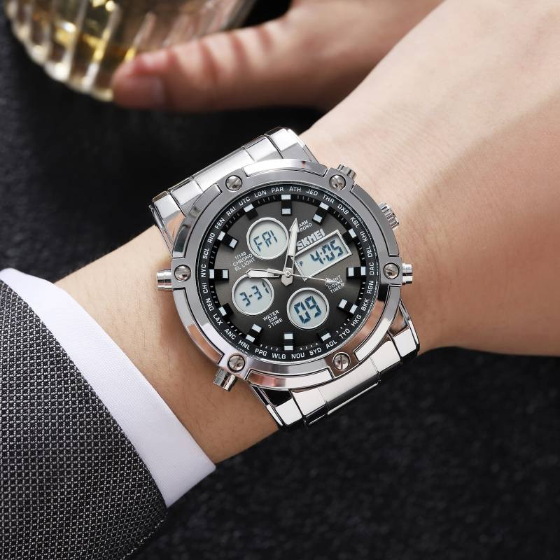 ساعت مچی عقربهای کوارتز مردانه اسکمی مدل 2556-blk