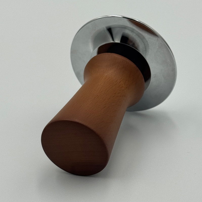 تمپر قهوه مدل 51mm wood handle شیار دار