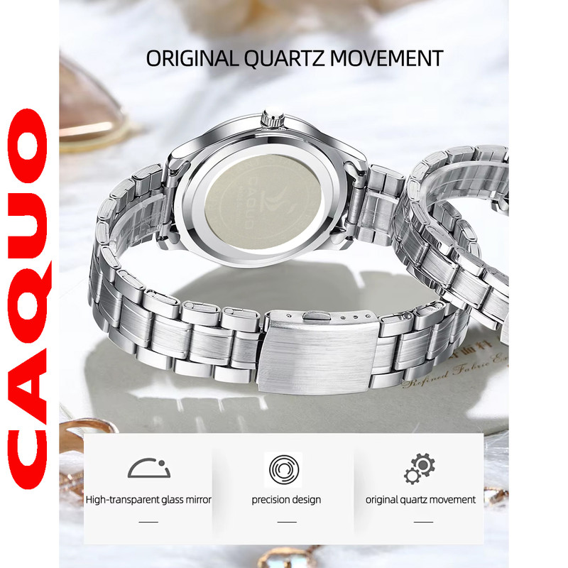 ساعت مچی عقربهای کوارتز مردانه کاکیو مدل کلاسیک استایل کد CA-US