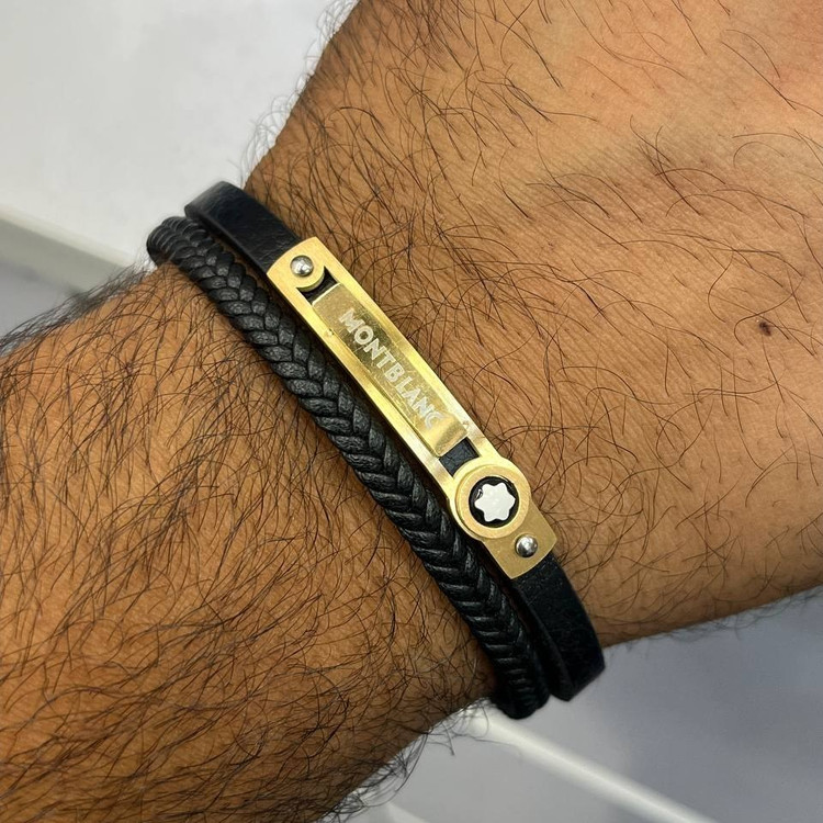 دستبند چرمی قفل و پلاک استیل مردانه کارتیر Cartier قهوه ای کیفیت چرم عالی تنوع طرح رنگ ثابت کدbn (پس کرایه)