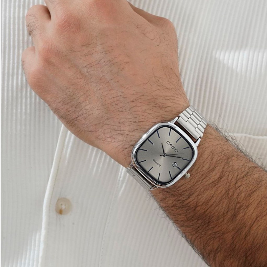 ساعت مچی مردانه Casio old money استیل تقویم دار درتنوع رنگ درجه 1 رنگ ثابت کد mp