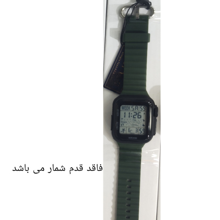 ساعت مچی دیجیتال مدل اسپرت تک زمانه کرنوگراف بند پیو ضد آب استخری کد B3