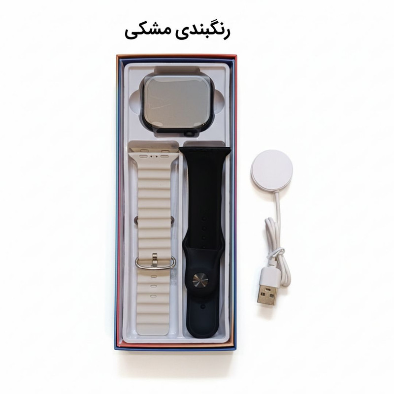 ساعت هوشمند 46 میلی متری مفیت پلاس مدل ME08 با 2 بند سیلیکونی