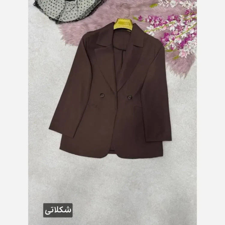 کت زنانه مدل اِلیس جنس پری خنک لایی کوبی شده در رنگبندی متنوع سایز 38 تا 48