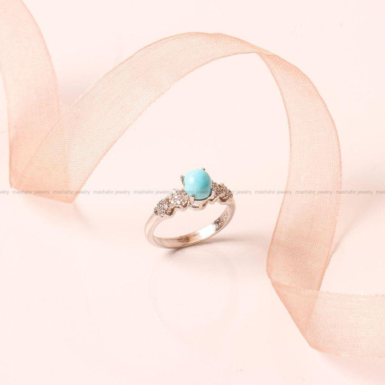 انگشتر فیروزه شجری زنانه کد 9312