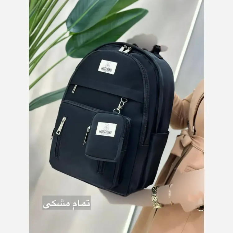 کوله پشتی اسپرت مدل همتا جنس دیبا ضد آب مشکی