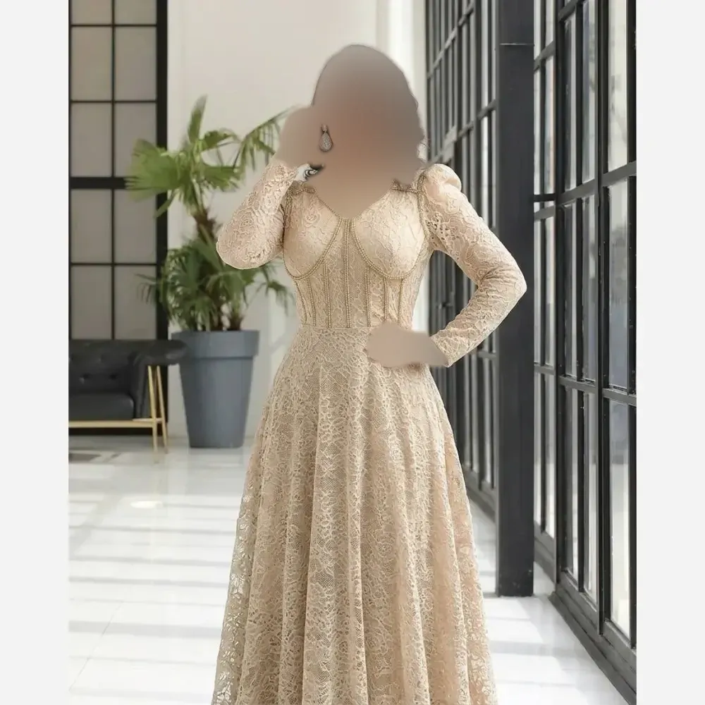 ماکسی مجلسی زنانه مدل سارای دانتل سنگدوزی شده سایز 38 تا 48