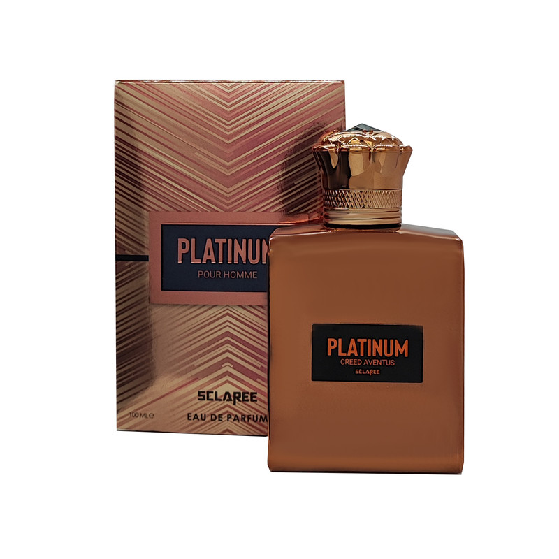 ادو پرفیوم مردانه اسکلاره مدل Platinum Creed aventus با رایحه خنک حجم 100میلی لیتر