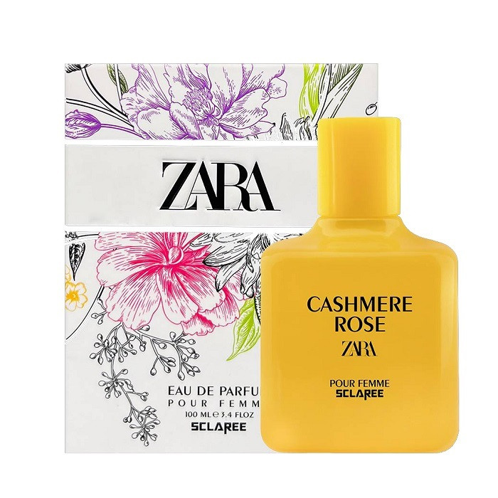 ادوپرفیوم زنانه اسکلاره مدل Cashmer Rose zara با رایحه شیرین حجم 100 میلیلیتر