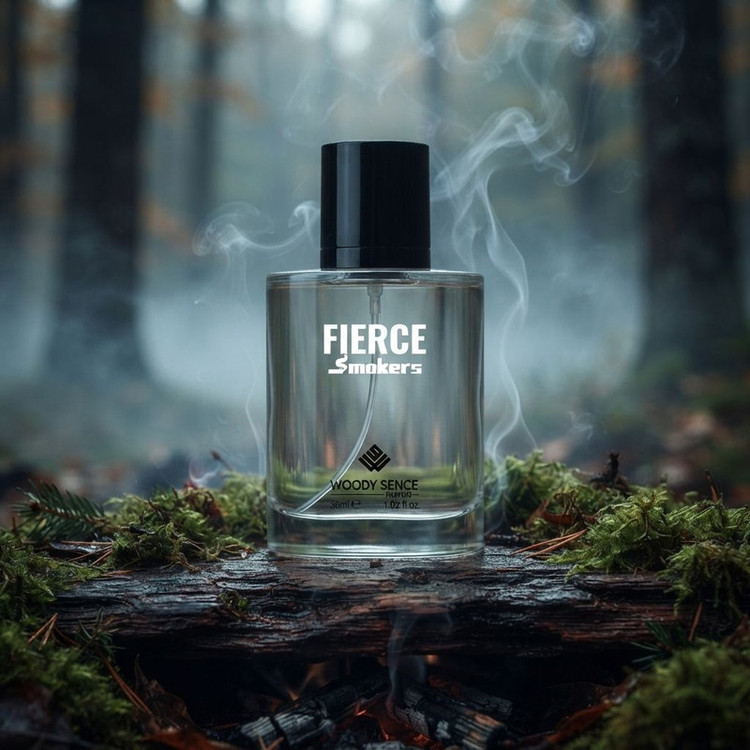 عطر جیبی مردانه وودی سنس مدل Fierce Smokers با رایحه تلخ و شرقی حجم 30 میلیلیتر