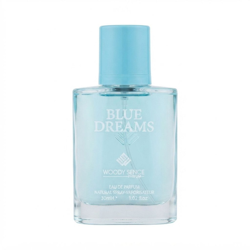 عطر جیبی مردانه وودی سنس مدل Blue Dreams با رایحه خنک و طبیعت حجم 30 میلیلیتر