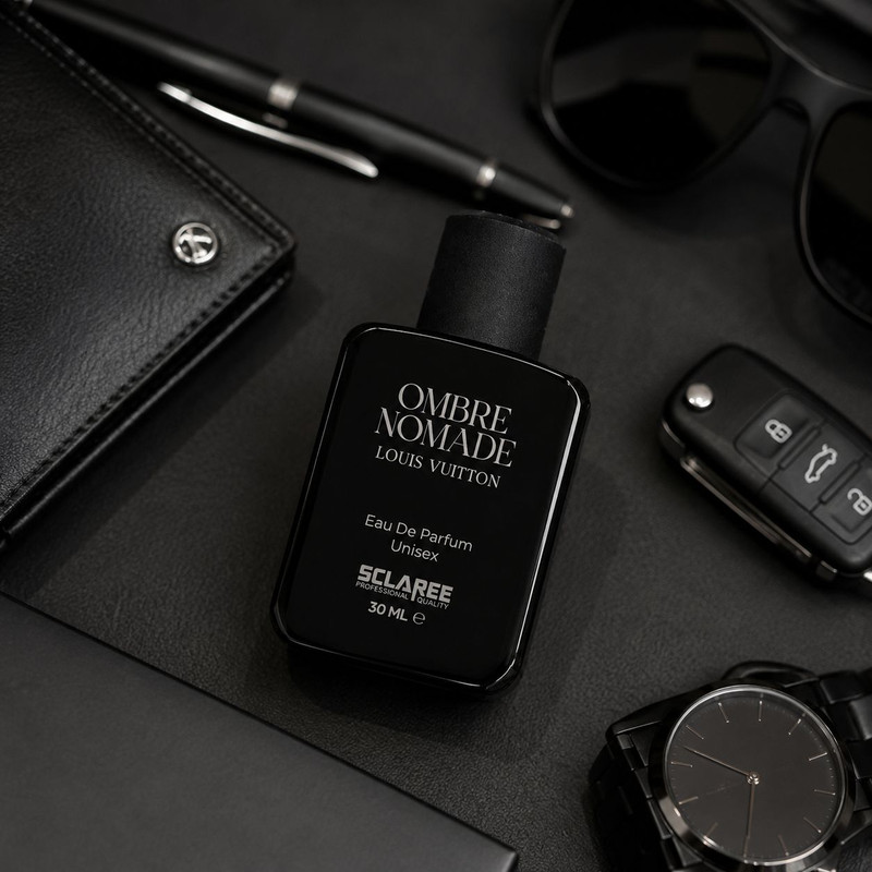 عطر جیبی زنانه و مردانه اسکلاره مدل Ombre Nomade Professional با رایحه تلخ و چوبی حجم 30 میلی لیتر