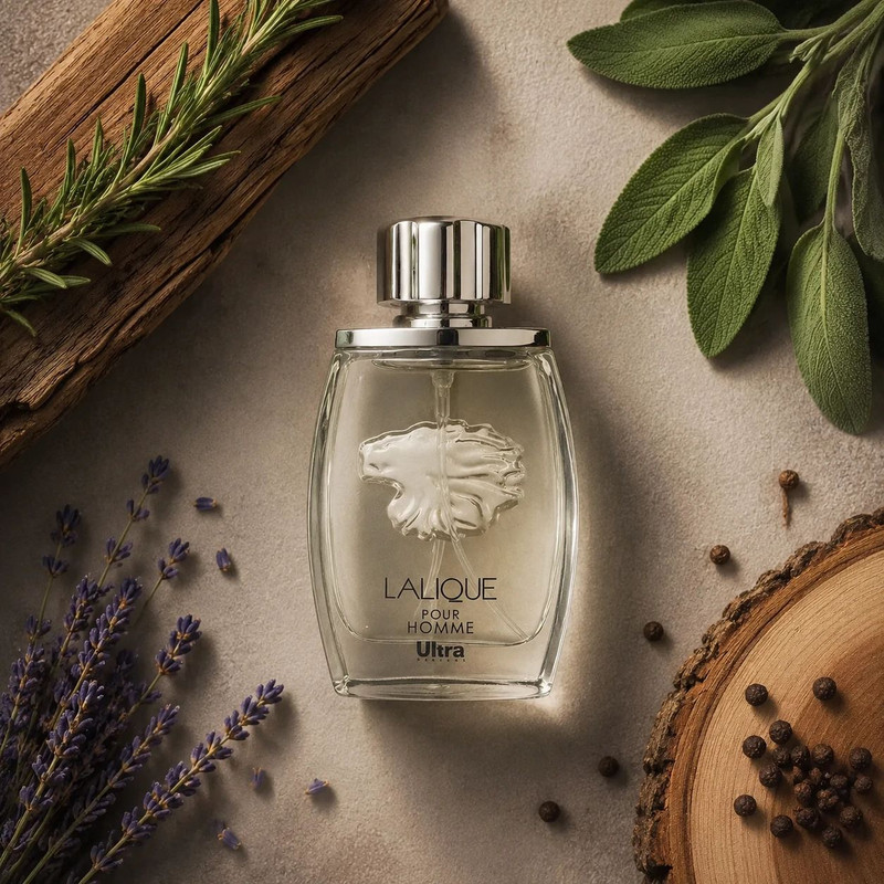 عطر جیبی مردانه اولترا ویرچوآل مدل Lalique با رایحه شیرین و مرکباتی حجم 32 میلیلیتر