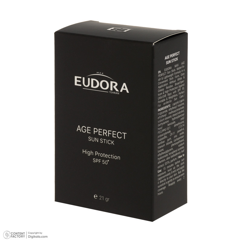استیک ضد آفتاب بیرنگ صورت ادورامکس SPF 50 مدل Age Perfect مناسب برای انواع پوست حجم 20 میلیلیتر