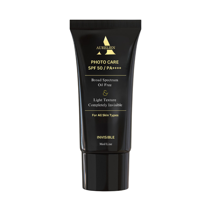 کرم ضدآفتاب بی رنگ اورلین SPF50 مدل photo care حاوی محافظ PA+++ ،UVA ،UVB، فاقد چربی و غیرکمدونزا، مناسب انواع پوست حجم 40 میلیلیتر
