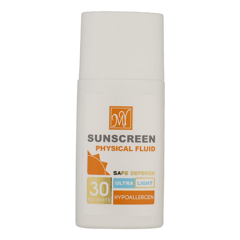 فلوئید ضدآفتاب بیرنگ مای +SPF30 مدل Physicall مناسب انوع پوست، حجم 50 میلیلیتر