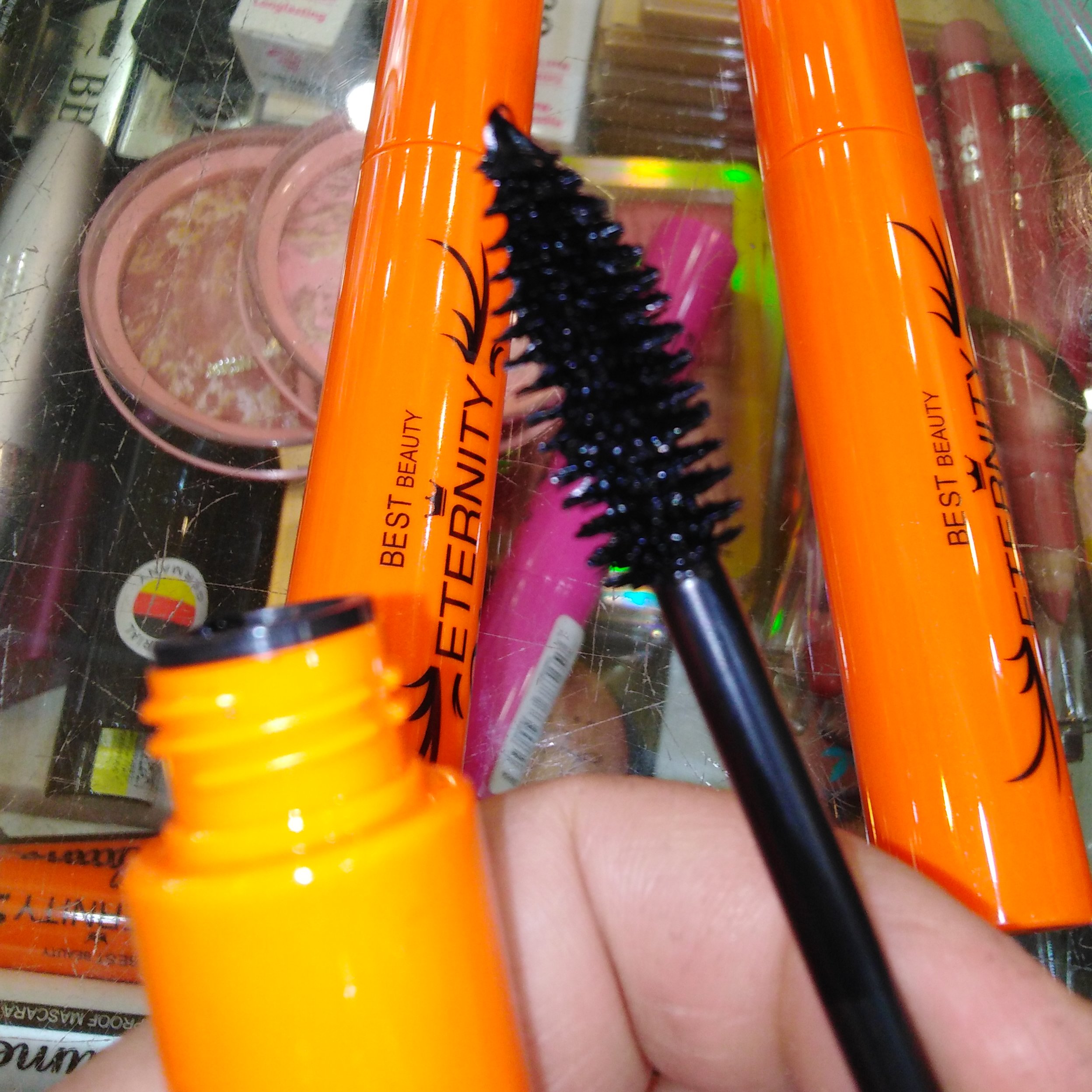 ریمل حجم دهنده رویال اترنیتی نارنجی false lash اصلی eternity گیاهی ضدآب عالی
