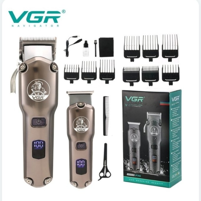 ست ماشین اصلاح وی جی آر مدل V-675