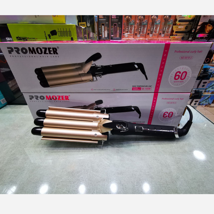 دستگاه فرکننده سه لول مارک موزر آلمان PRO MOZER 66185 حالت دادن مو در سی ثانیه روکش نانو