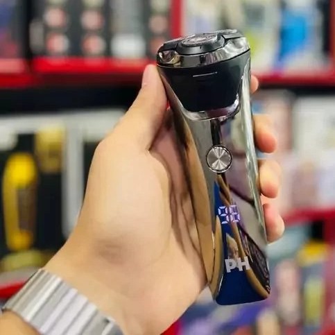 ریش تراش سه تیغ فیلیپس نمایشگر میزان شارژ شارژی و برقی(سیمی و بی سیم) باتری لیتیوم واقعی جدید
