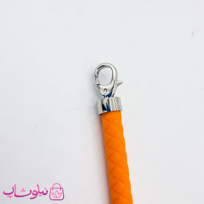 دستبند امگا رابر نارنجی مردانه زنانه کیفیت مستر - مدیوم M