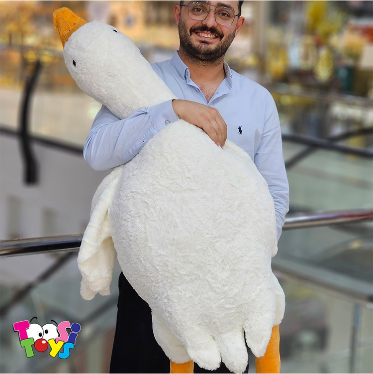 عروسک غاز خوابیده بالشتی