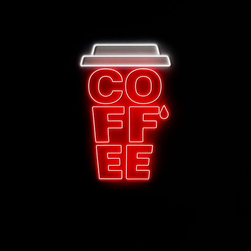 چراغ نئونی مدل  coffee mug