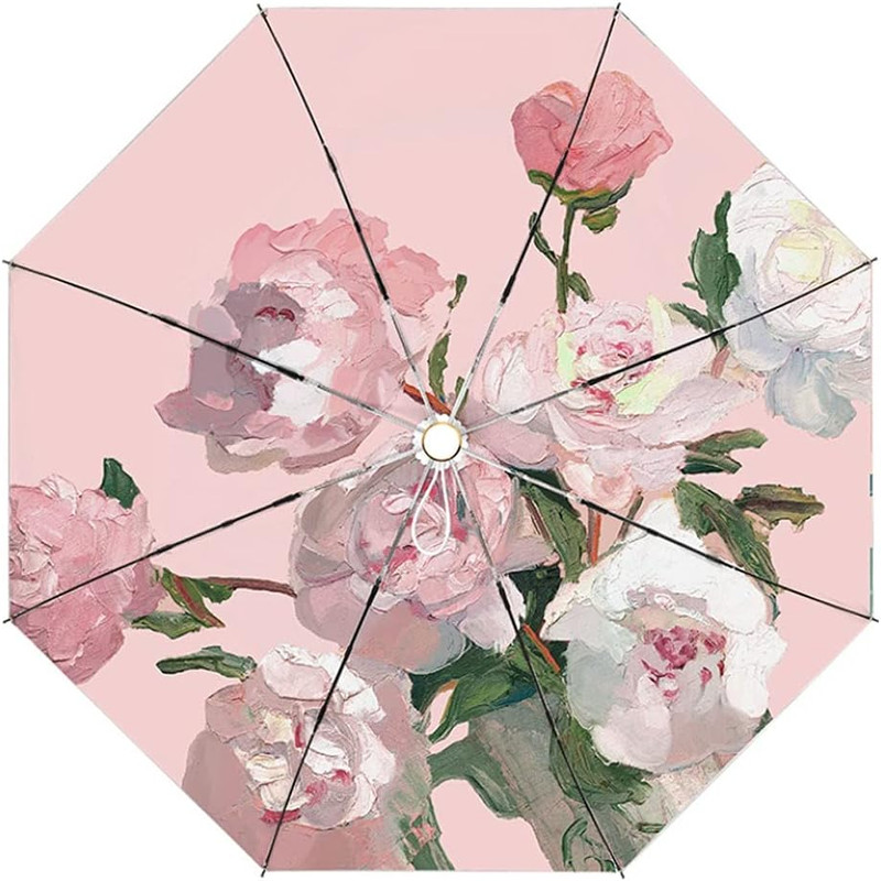 چتر گلد ایر مدل وارونه کیف دار کد Artistic Rose