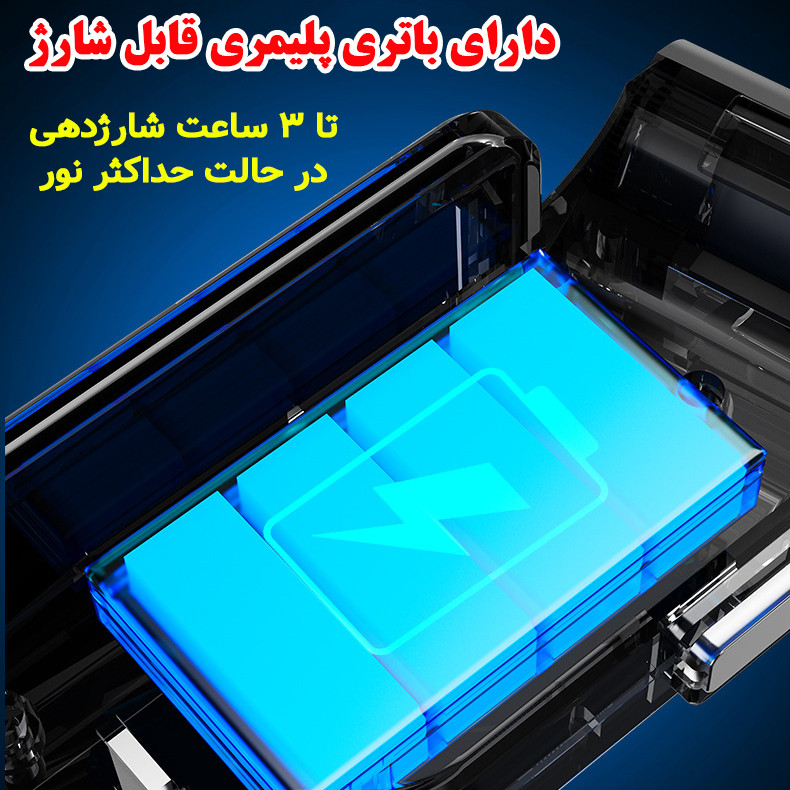 چراغ عقب دوچرخه مدل خورشیدی سنسور دار کد Solar-721