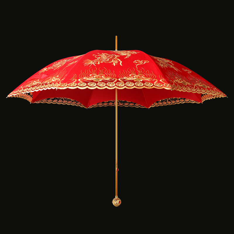 چتر 8 پره مدل پولکدار طرح Chinese Dragon قطر 95 سانتیمتر