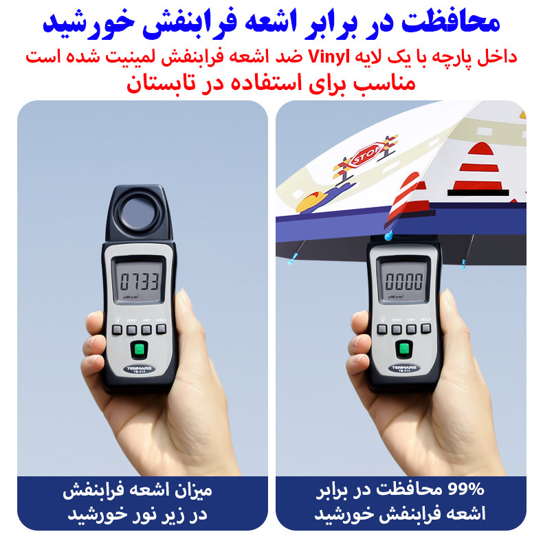 چتر بچگانه 8 پره مدل Construction قطر 88 سانتیمتر