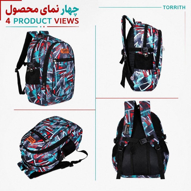 کوله پشتی توریث مدل GFP-150040 به همراه جامدادی