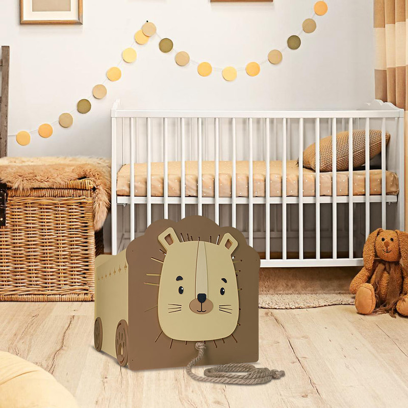 جعبه اسباب بازی کودک طرح شیر مدل MKids60-Lio-A