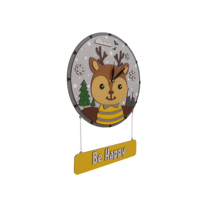 ساعت دیواری کودک مدل Mkids43-DEER(A)