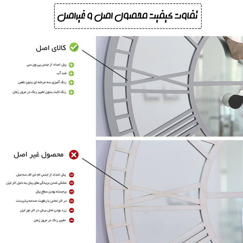 ساعت دیواری اِلِنسی مدل ICE