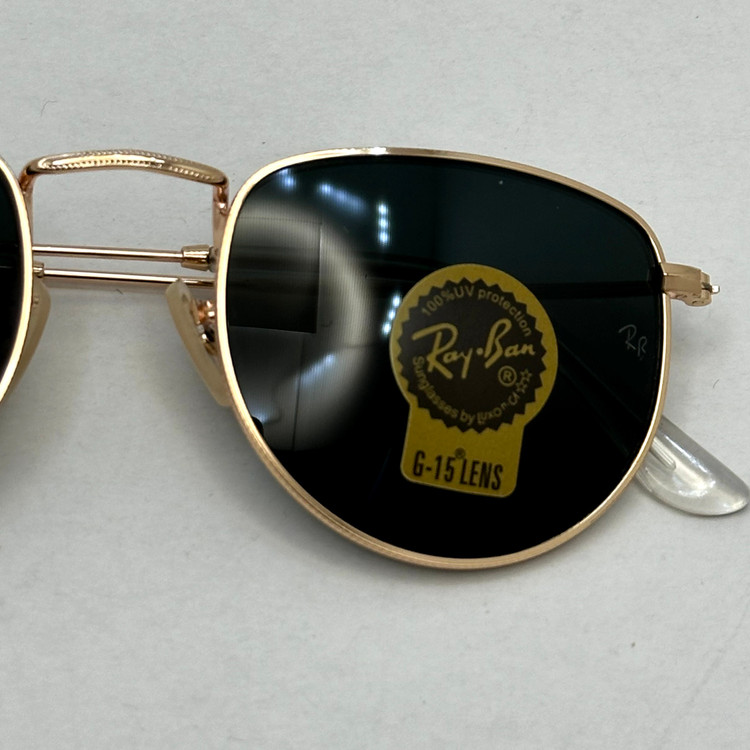 عینک آفتابی ریبن rayban شیشه سنگ مشکی طلایی کد rb 3958 (ارسال رایگان)