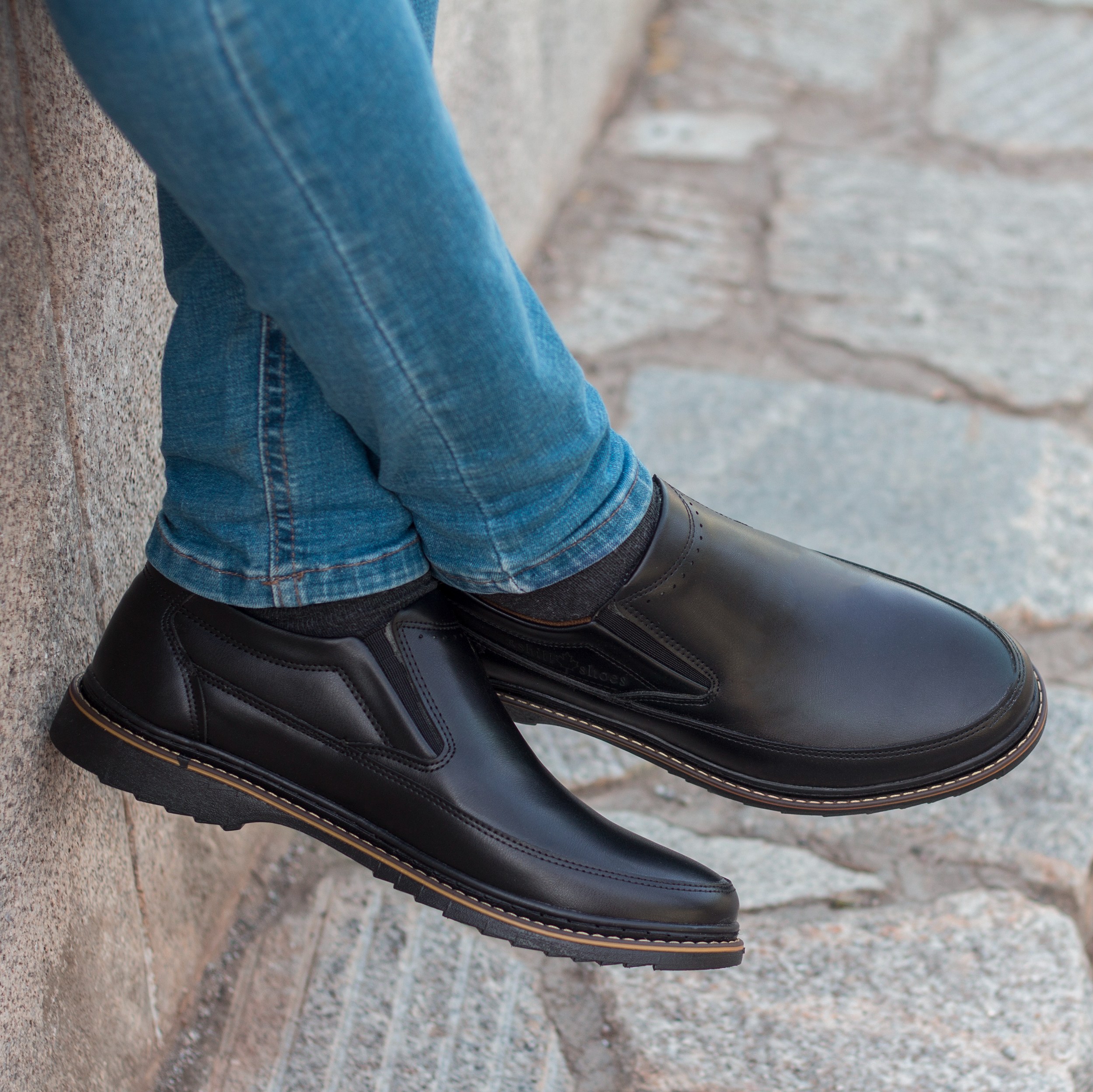 کفش مردانه رسمی مدل سورن کشی رنگ مشکی پرفرووش