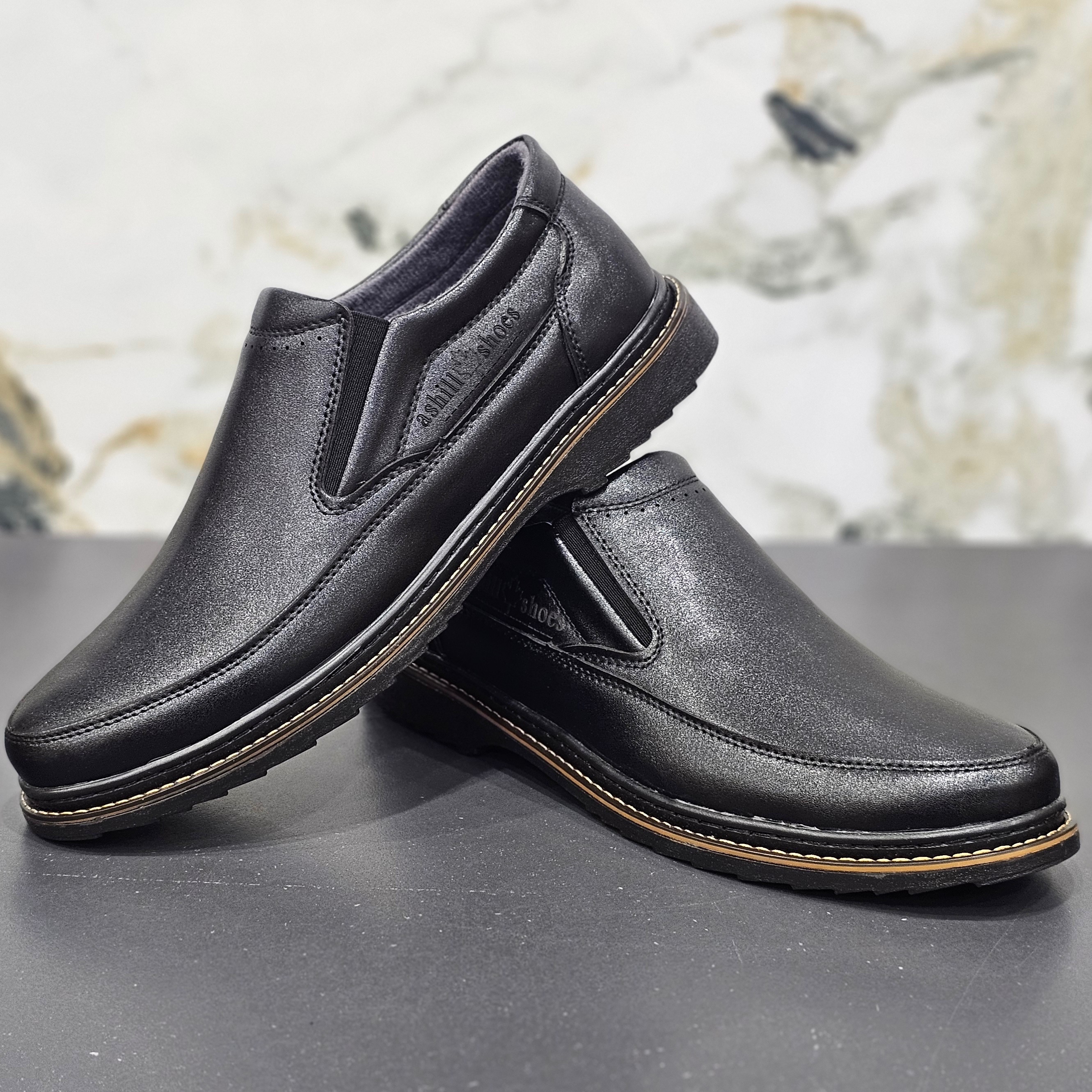 کفش مجلسی مردانه مدل کشی سورن رنگ مشکی پرفرووش