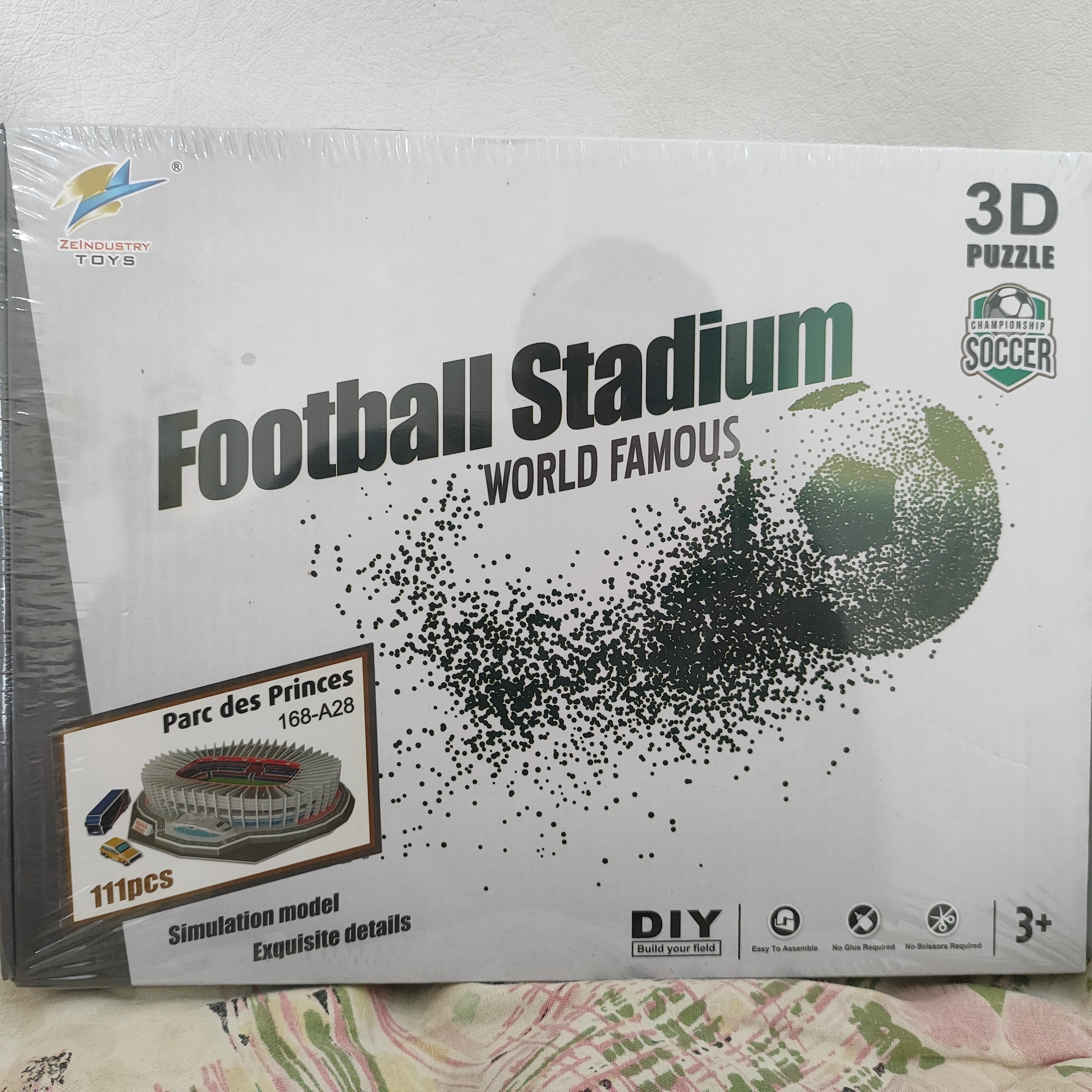 پازل سه بعدی استادیوم پارک  د پرنس ورزشگاه پاریس فرانسه پاریس-سن-ژرمن parc  des princes 3s pazzle