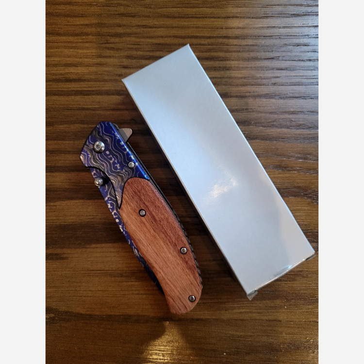 چاقو جیبی طرح دمشقی