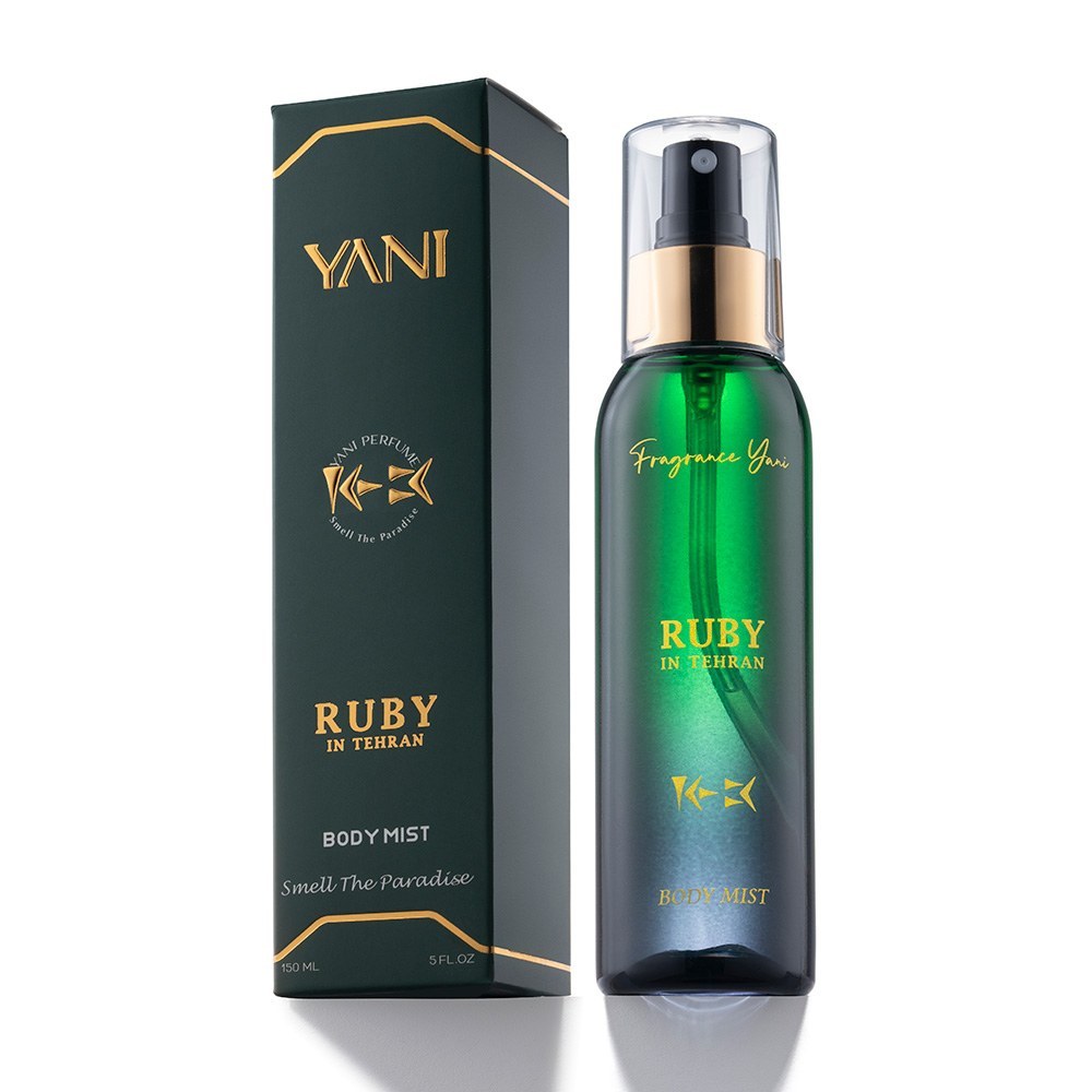 بادی میست یاقوت سرخ با رایحه ملایم و حجم 150 میلی لیتر از برند عطریانی